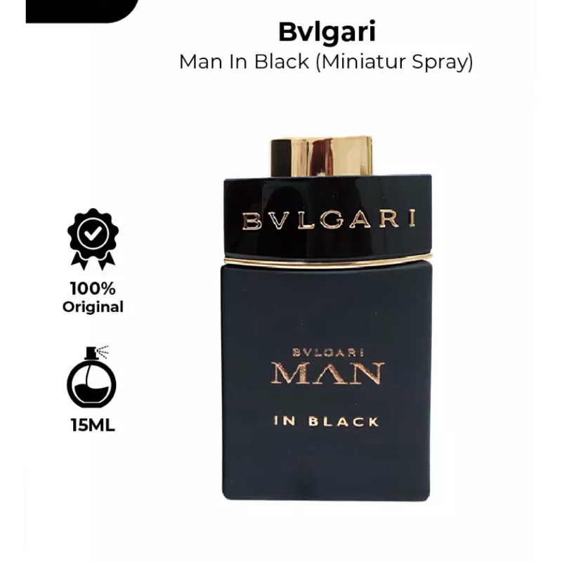 Bvlgari Man In Black (Miniatur Spray) 15 ML