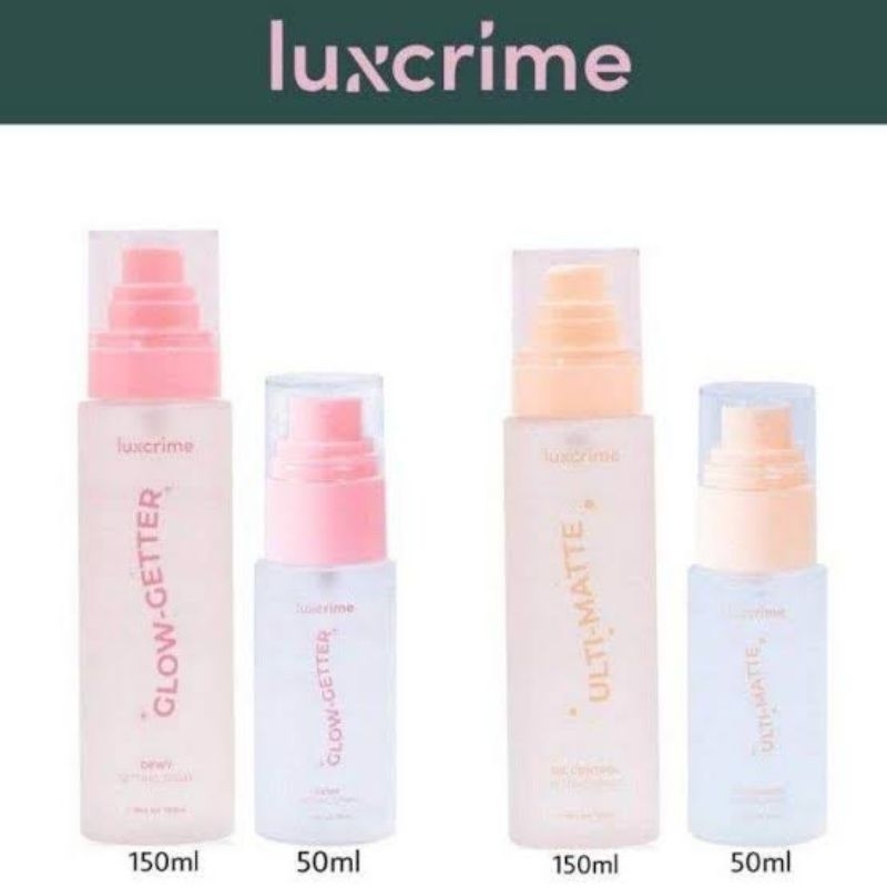 Luxcrime Ultimate Oil Control Setting Spray, Luxcrime Dewy Setting Spray, Luxcrime Tango Face Palett
