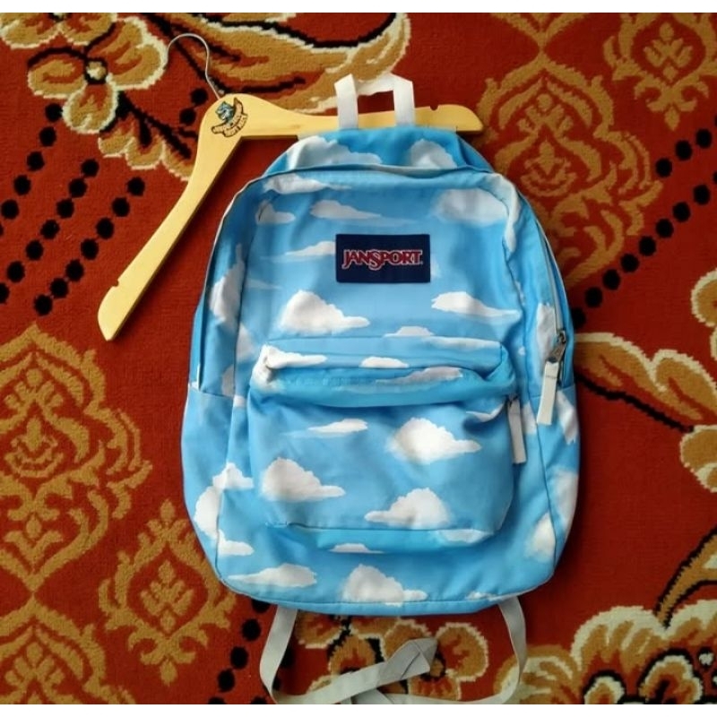 TAS JANSPORT MOTIF AWAN ORIGINAL