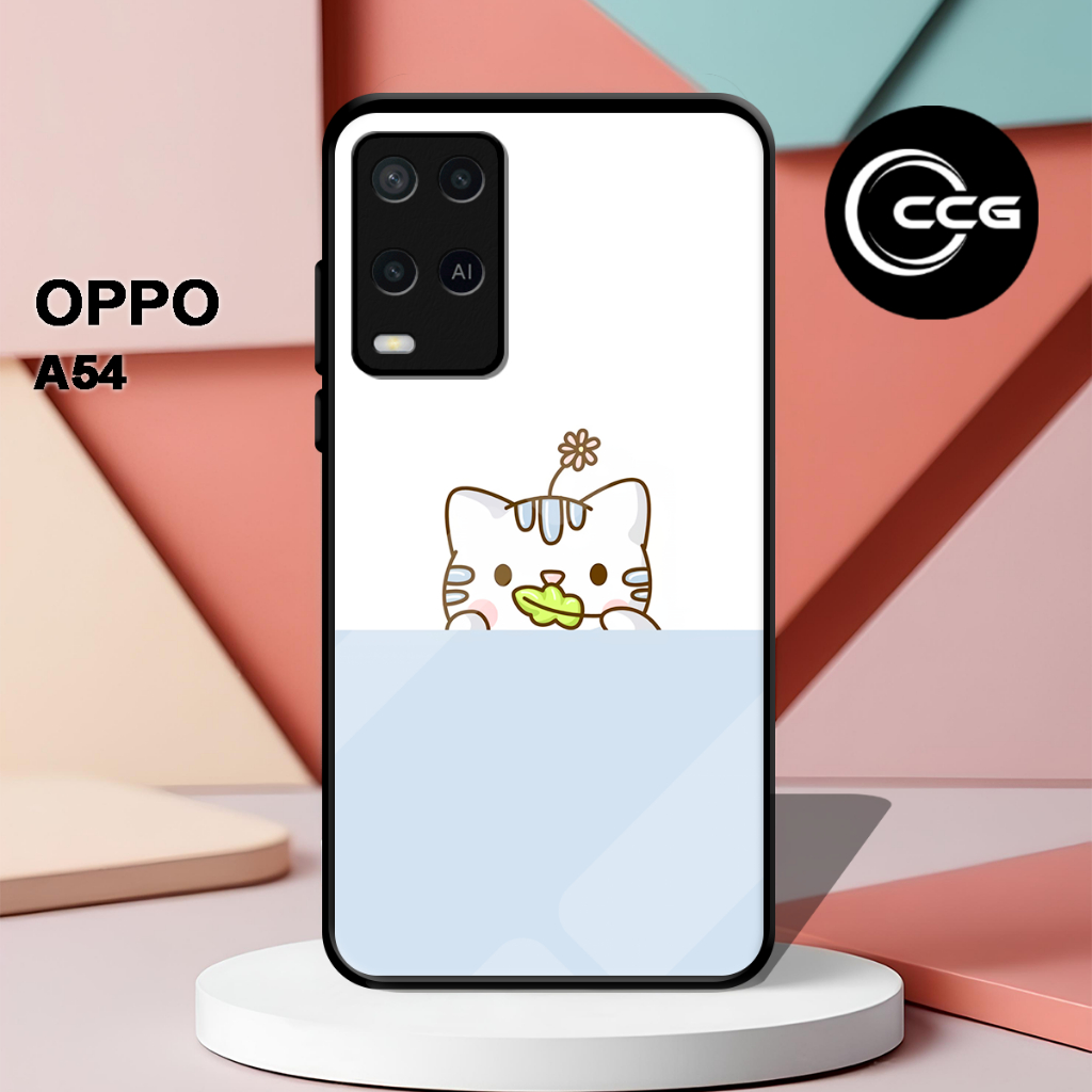 ( LV 3 ) Casing Case Sofcase Glossy Untuk hp Oppo A54 l Motif Anime l Abstrak l Cute l Lucu l Kesing