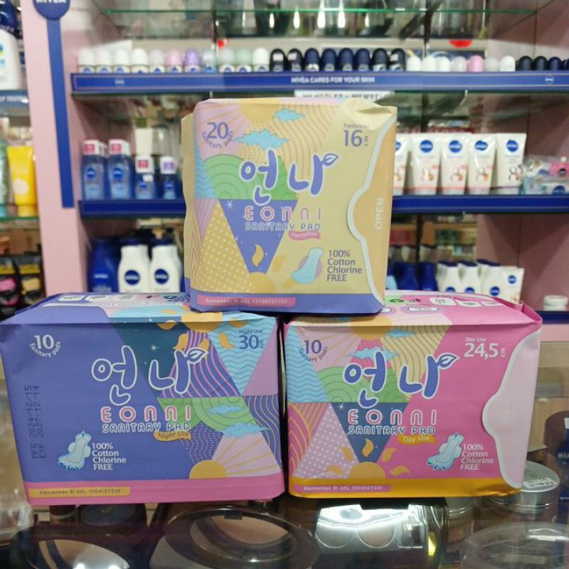 Eonni Sanitary Pad | Pembalut Eonni Anti Bau | Panty Liner Eonni