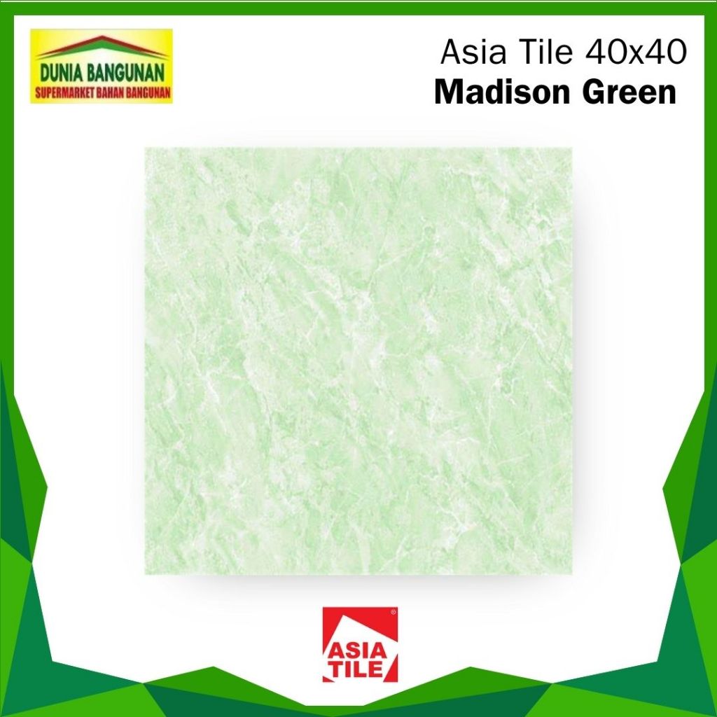 Keramik Asia Tile Madison Green 40X40 Keramik Lantai