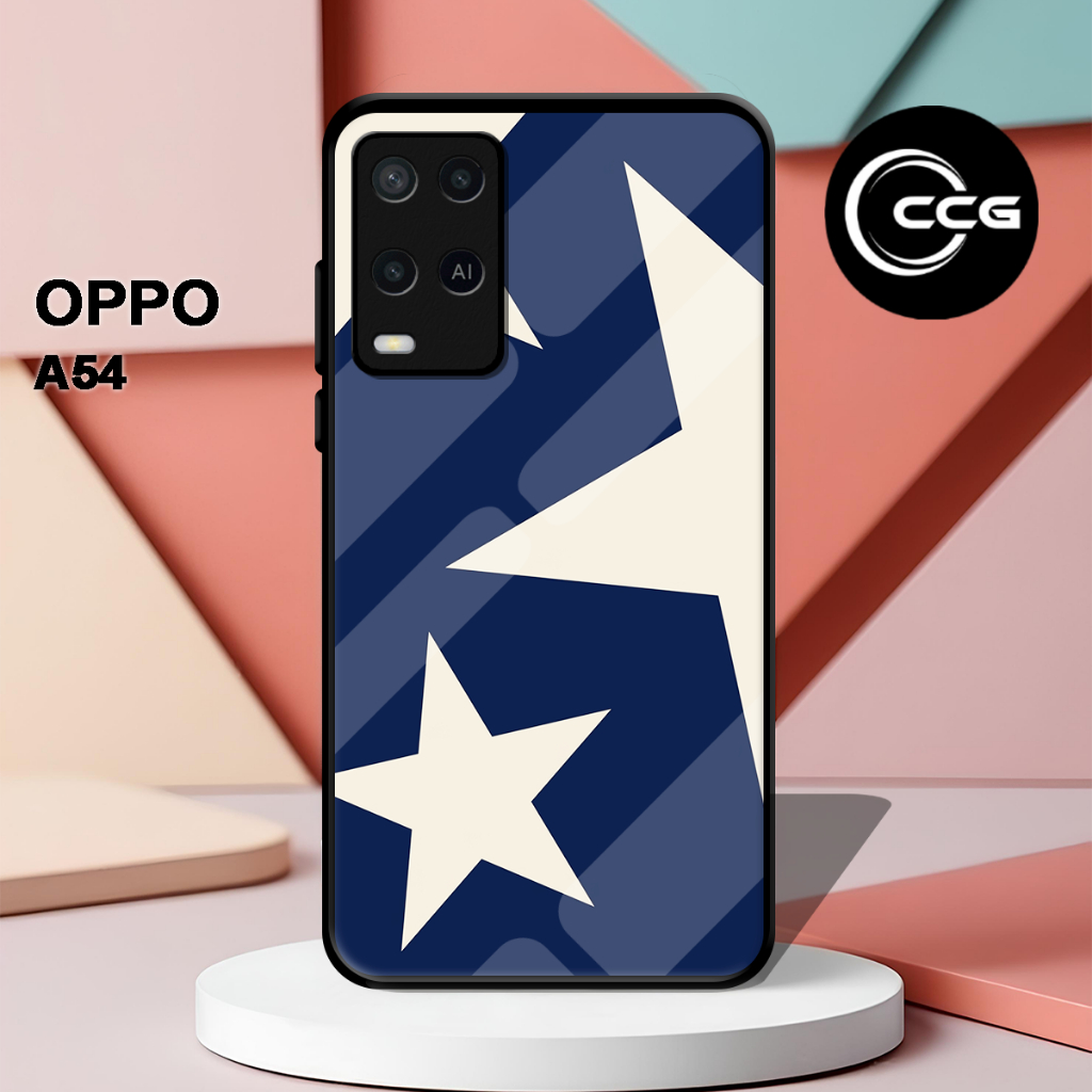( LV 12 ) Casing Case Sofcase Glossy Untuk hp Oppo A54 l Motif Anime l Abstrak l Cute l Lucu l Kesin