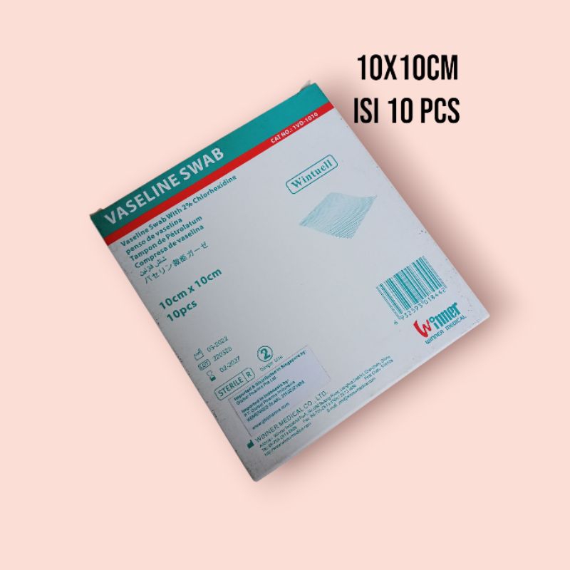 Vaseline swab Winner 10 lembar