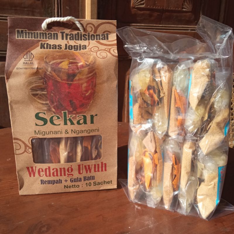 

WEDANG UWUH SEKAR ASLI BANTUL YOGYAKARTA ISI 10 SACHET