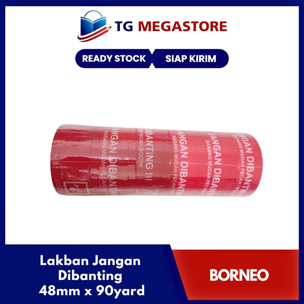

Lakban Borneo JANGAN DIBANTING 48mm x 90yard
