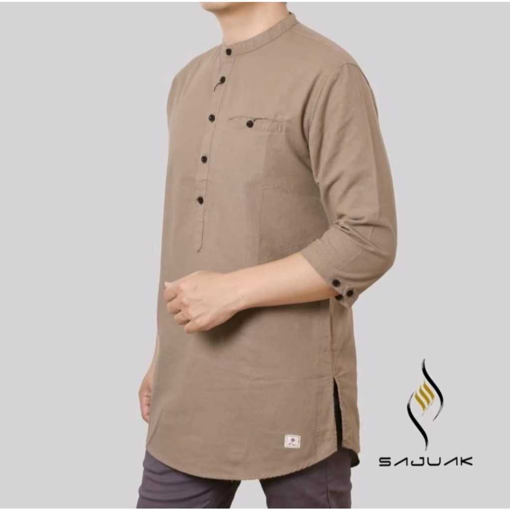 SAJUAK Baju Koko Kurta (Kurta 3/4) || Kurta Pakistan || Baju Koko Pria || Baju Muslim Pria