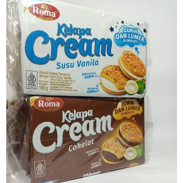 

ROMA CREAM KELAPA PACK 1 BAL ISI 7 PACK