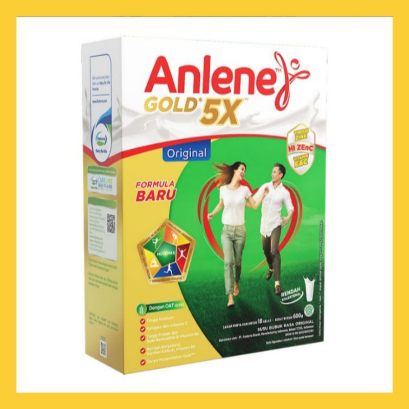 

Anlene Gold 5X Susu Bubuk Dewasa Original 600 gr