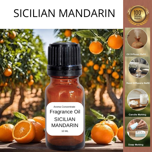 Fragrance Oil Sicilian Mandarin 10ml | Esential Oil