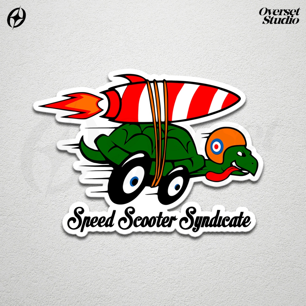 

(GRATIS ONGKIR & COD) Stiker Sticker Speed Scooter Syndicate / Stiker Aesthetic Vespa Speed Scooter / Sticker Vinyl Glossy / Aesthetic Sticker Motor Vespa / Sticker Band / Stiker Brand Lokal / Stiker Satuan / Sticker Custom / Sticker Helm / Stiker Tumbler