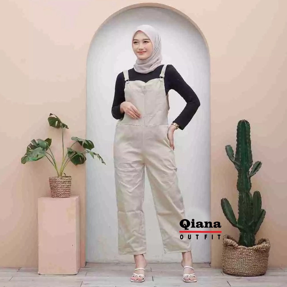 KODE X59B Flow Overall Jumpsuit Wanita  Baju Kodok Wanita  Pakaian Wanita Jumbo katun