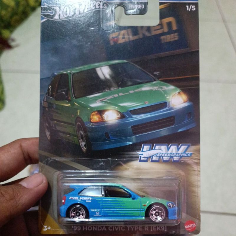 hot wheels honda civic type r ek9 FALKEN