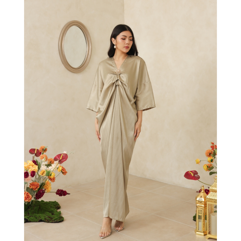 [ Canary ] Ayesha Kaftan / Baju Lebaran/ Baju Wanita / Kaftan