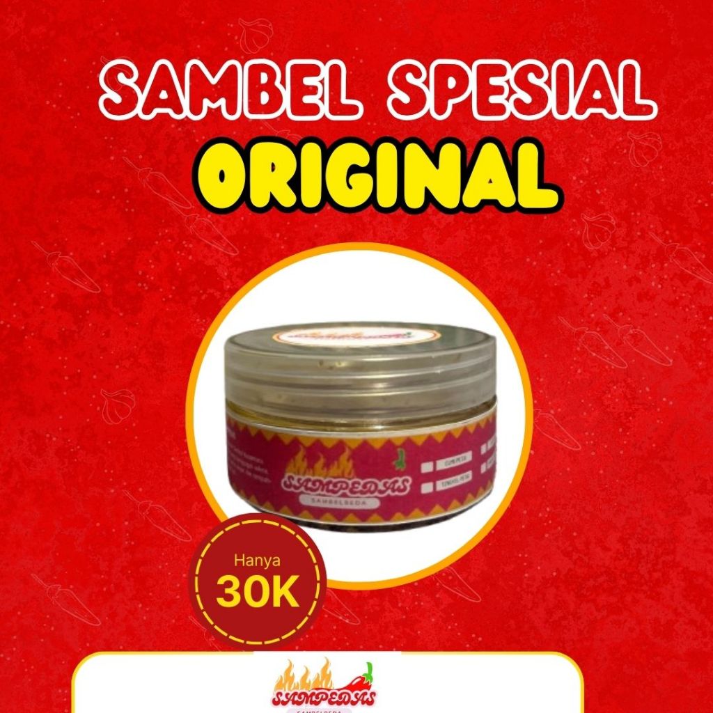 

1 PACK SAMBEL ORIGINAL SAMPEDAS ( 200 GRAM)