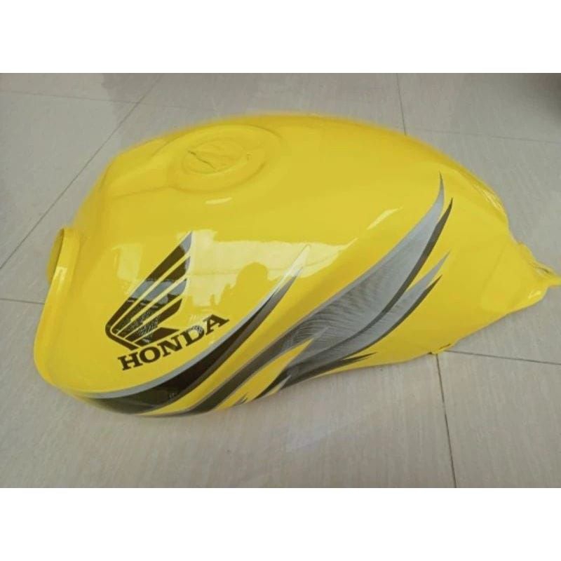 TERMURAH TANGKI BENSIN MEGAPRO NEW MEGAPRO PRIMUS WARNA KUNING SET STIKER