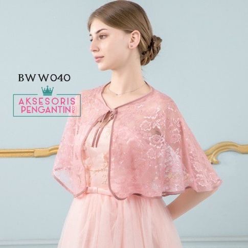 KODE E5P PRODUK FAVORIT BOLERO KARDIGAN LACE CARDIGAN PESTA BROKAT SALEM BWW4