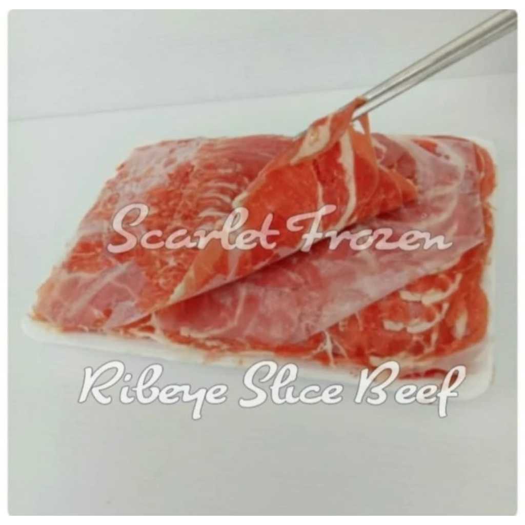 

Ribeye Slice Beef 500gr - Shabu, Barbeque, Sukiyaki