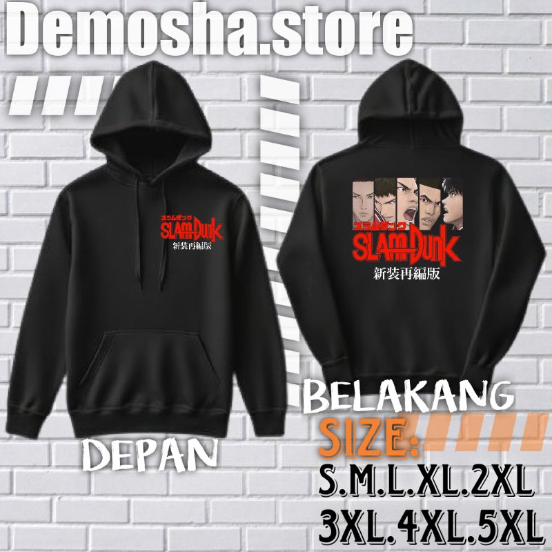Jacket HOODIE Anime SlamDunk Pria Wanita | Keren Kekinian