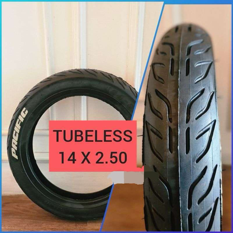 Ban Luar Sepeda Listrik Pacific tubeless 14 x 2.50