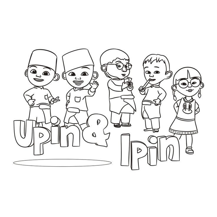 promo gambar mewarnai upin ipin 20 lembar