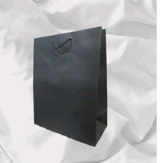 

paperbag shopping black (26×12×33) isi 12 pc