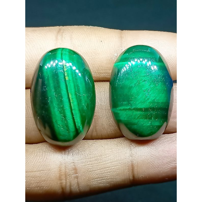 Batu Tiger Eye , Biduri Sepah Hijau , Jumbo