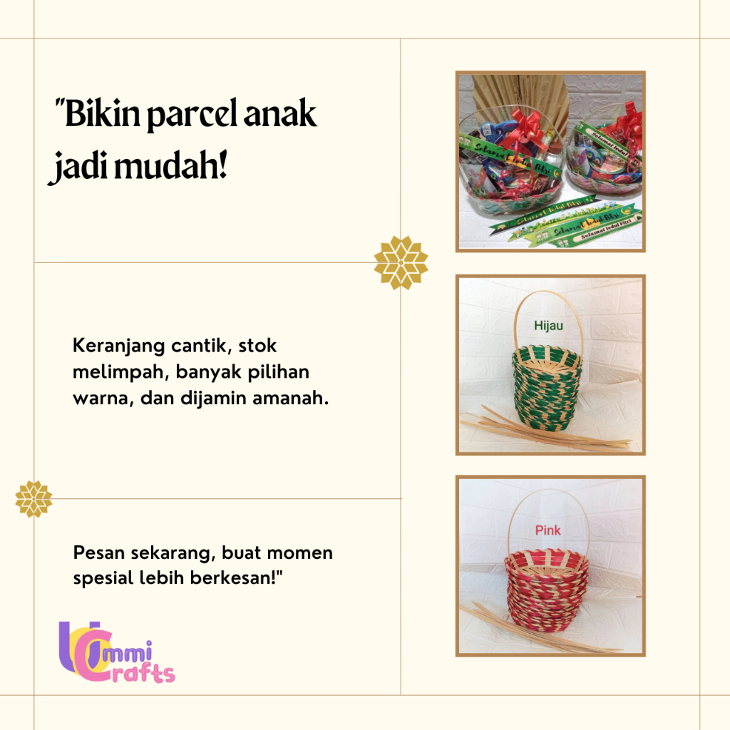 Keranjang parcel mini | keranjang kecil | keranjang kecil | keranjang anyaman bambu  | keranjang