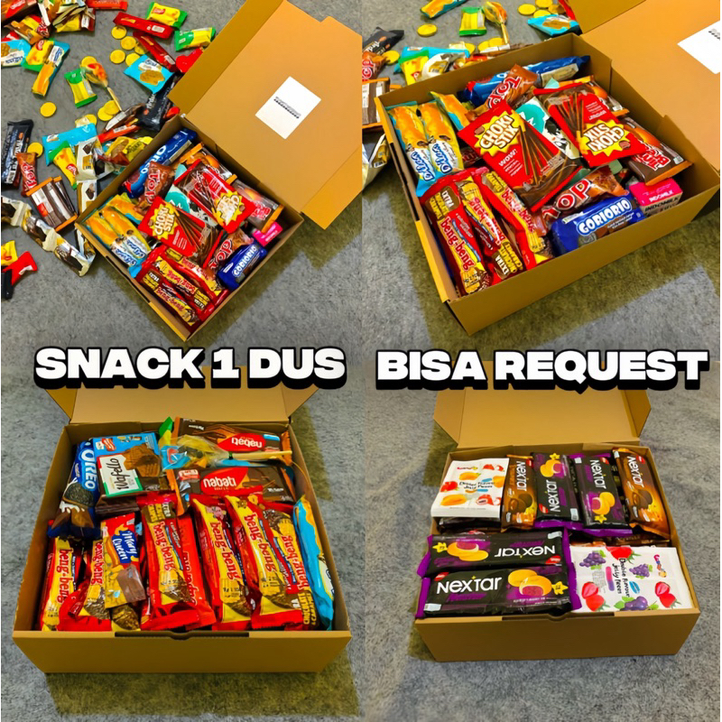 

SNACK BOX 1KG REQUEST JAJANAN ANAK & DEWASA KADO/HAMPERS