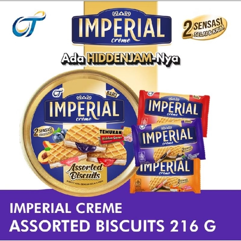 

IMPERIAL CREAM BISCUITS 216 GRAM ( 24 BKS X @ 9 GR )