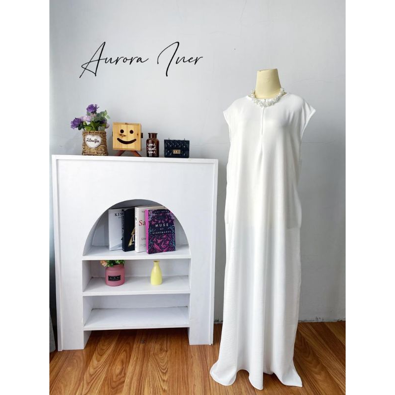 dress wanita lekbong bahan crincle