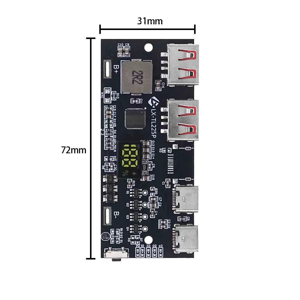 brkh Modul power bank lifepo4 3.2V PD3.0 QC3.0 VOOC support two way fast charging brkh