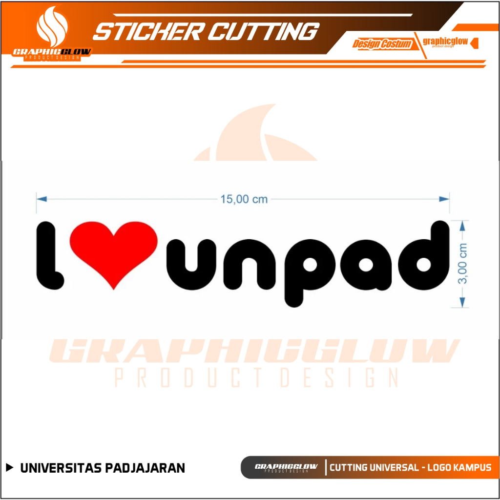 

CUTTING STIKER KAMPUS I LOVE UNPAD UNIVERSITAS PADJAJARAN KUALITAS AWET ANTI AIR DAN LEM SANGAT KUAT