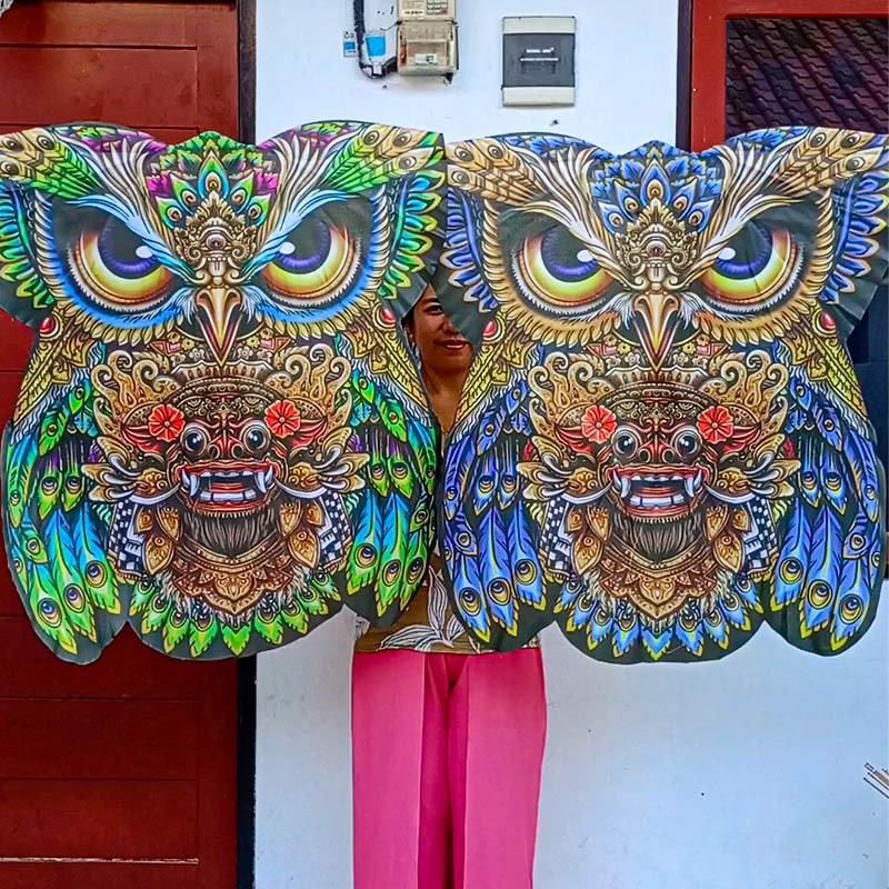 Layangan Celepeuk Lipat Bongkar Pasang Layangan Celepuk Knockdown