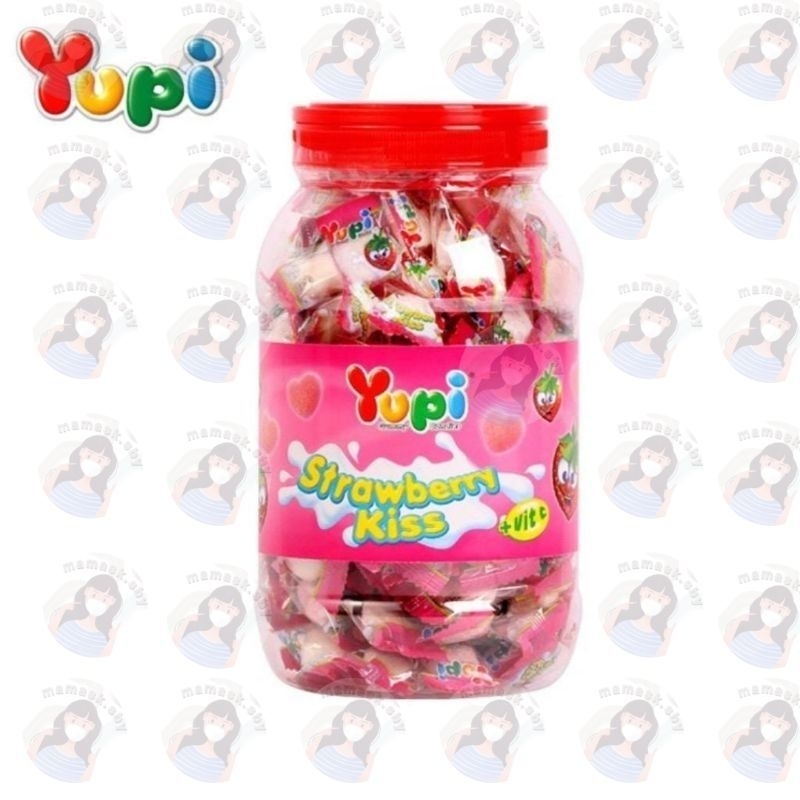 

PERMEN YUPI KISS TOPLES STRAWBERRY /300GR
