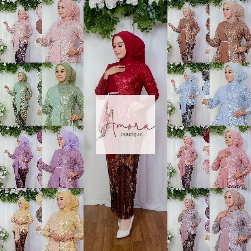 SET KEBAYA SELENDANG AURORA ROK PLISKET ORIGINAL REALPICT TERLARIS > KEBAYA MODERN / KEBAYA REMAJA /