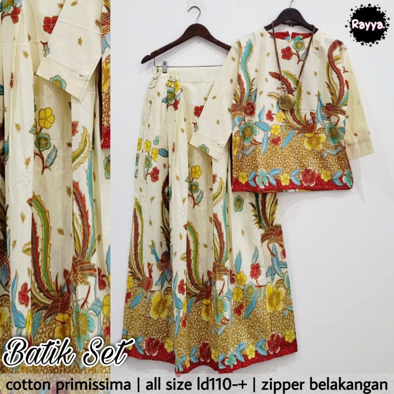Batik set blouse rok ori batik solo