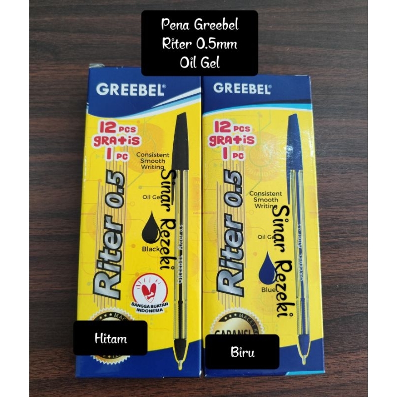 

13 buah!!RITER!Pena Greebel riter oil gel/pulpen oil gel Greebel Riter