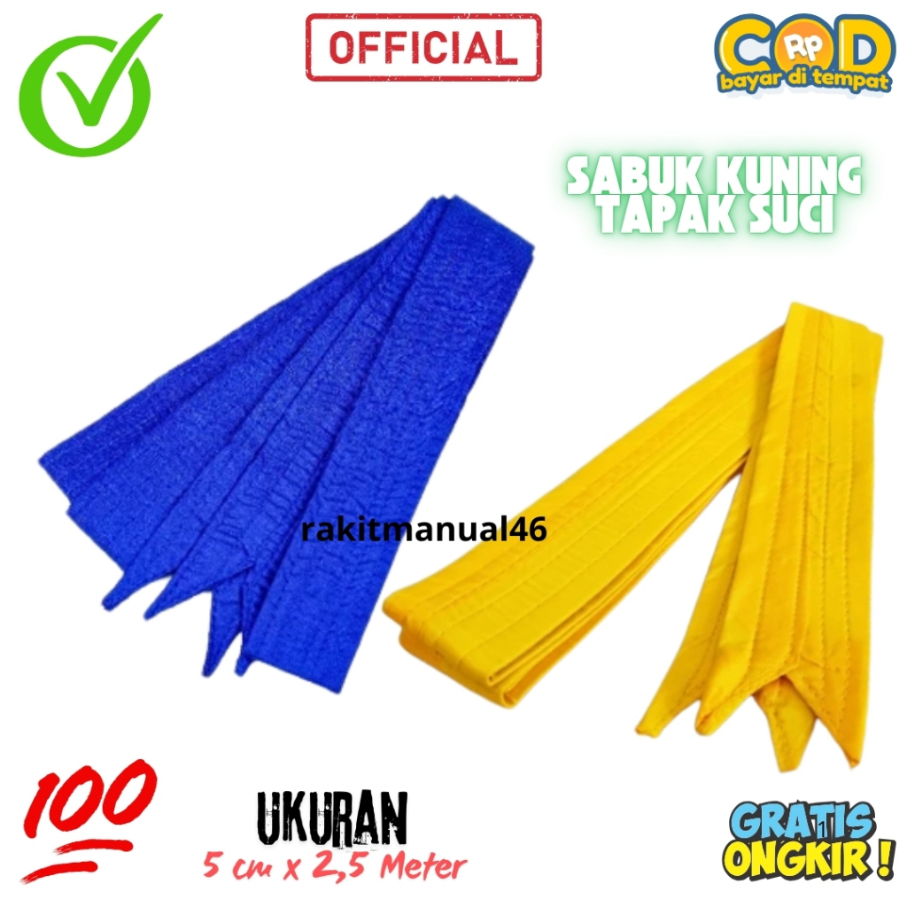 Sabuk Kader Tapak Suci / Sabuk Kuning Dan Biru Tapak Suci