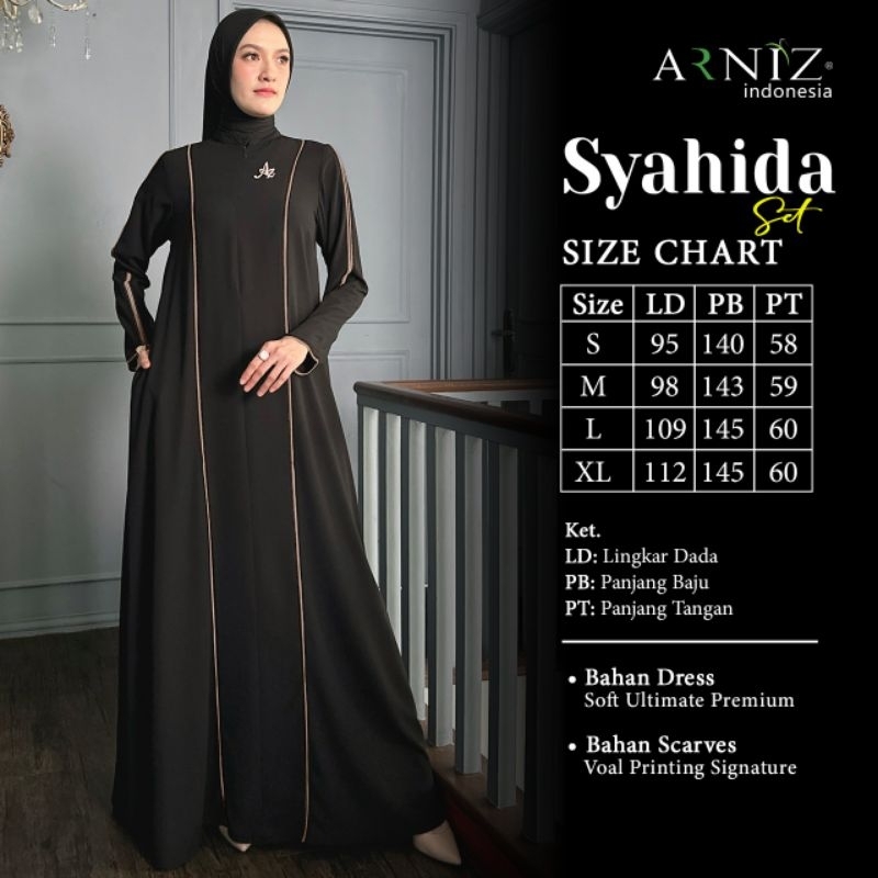 Assalamualaikum Arniz Lovers *READY*

New Arrival
*SYAHIDA Set*
By Arniz collection 
( Dress & scarv