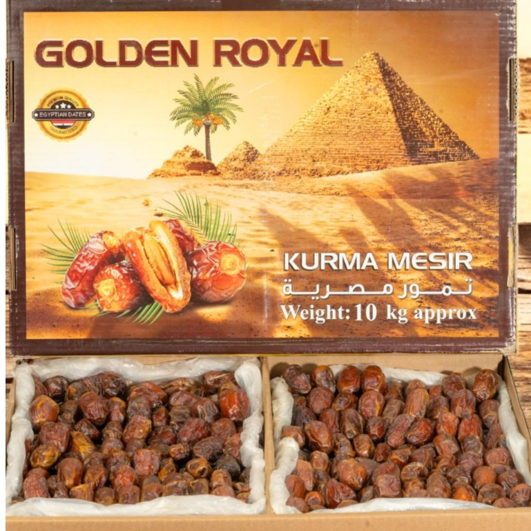 

Kurma Mesir Golden Royal Premium 10 Kg | Kurma Mesir Kualitas Terbaik Original