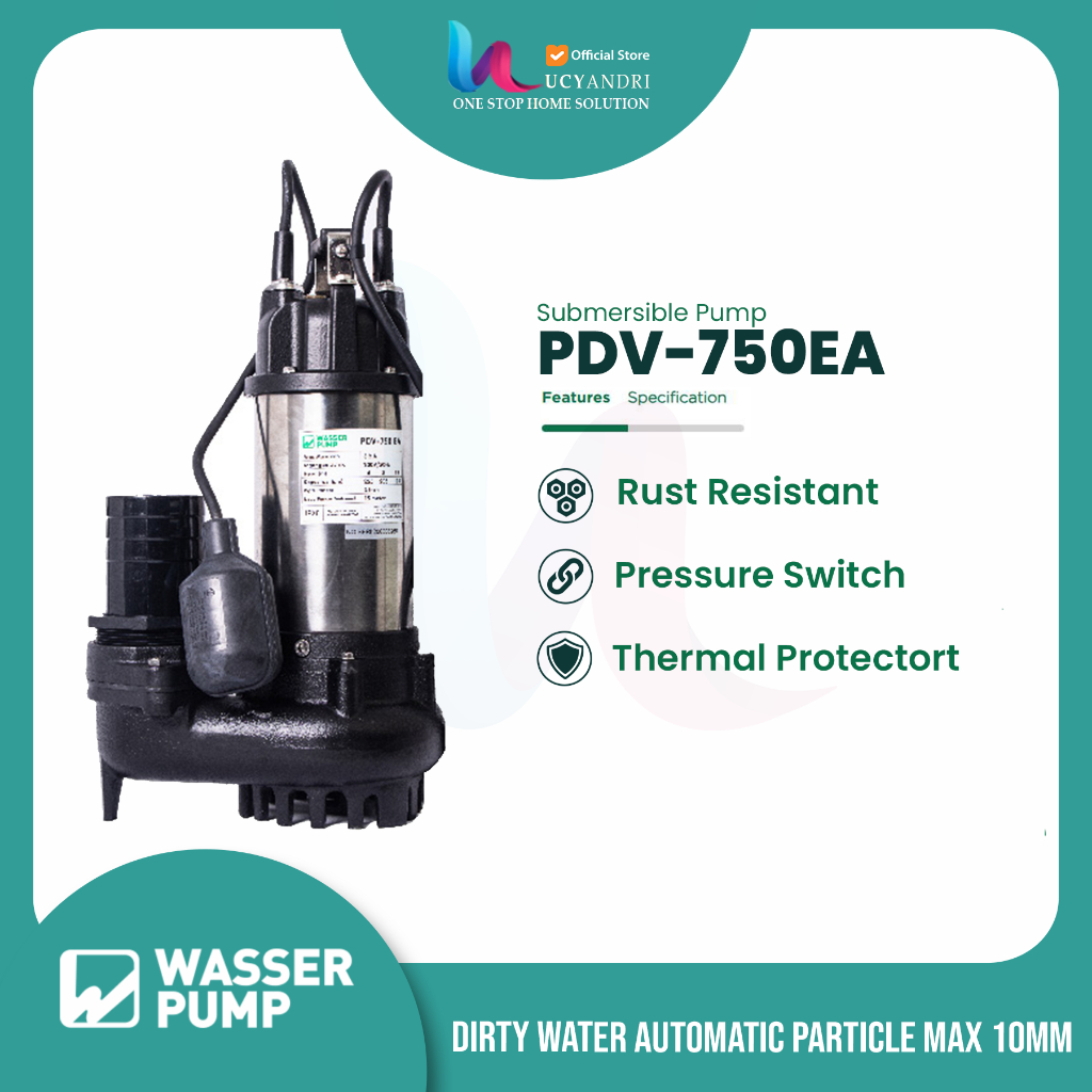 Pompa Celup Air Kotor WASSER PDV-750EA/ Pompa Air Kotor PDV-750EA
