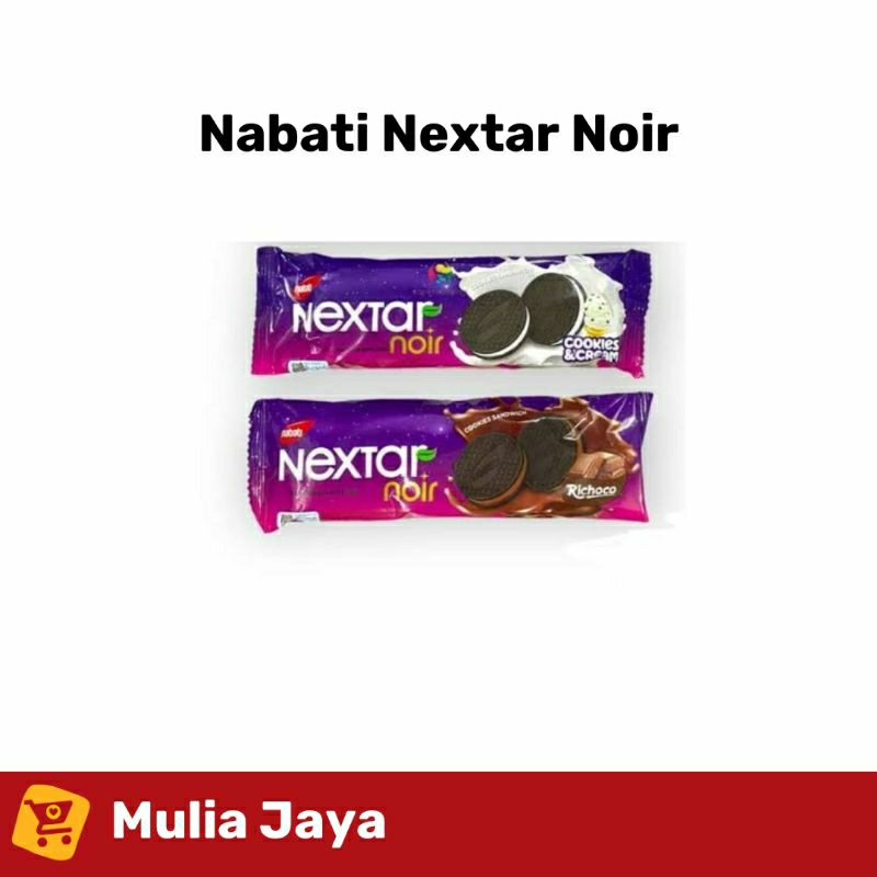 

Nabati Nextar Noir Sandwich 21 gr (Cookies n Cream/Chocolate)