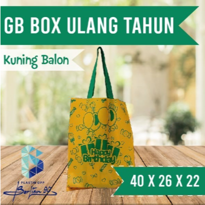 

Tas Ulang Tahun Kain Goodie Bag 40x26x22 cm Tas Souvenir Kantong Snack