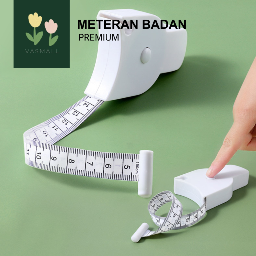 VASMALL - ALAT PENGUKUR BADAN | METERAN GULUNG OTOMATIS | METERAN PITA SERBAGUNA | METERAN PENGUKUR 