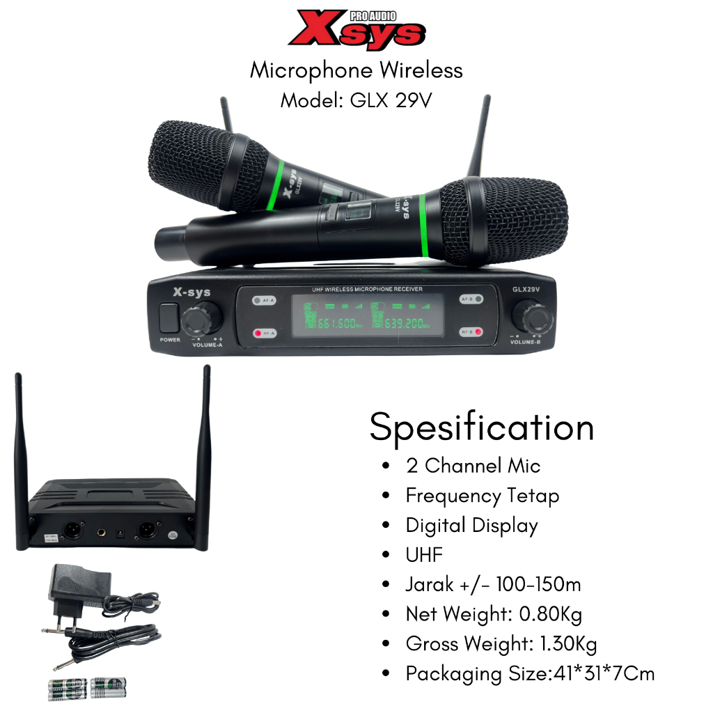 MIC WIRELESS XSYS TYPE GLX29V