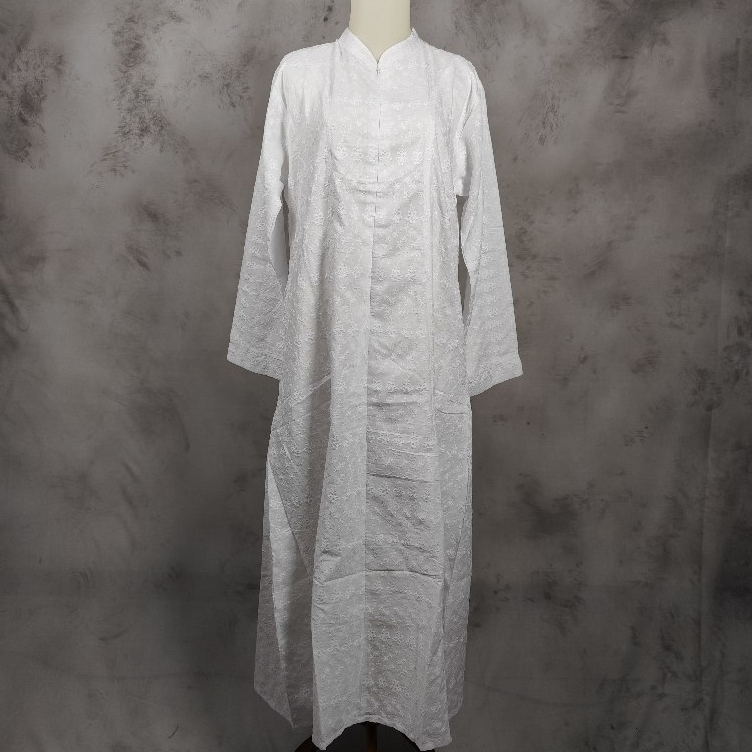 S Exclusive - Baju Putih Umroh Jumbo 4L-8L Dress  Gamis Umroh Muslim kekinian  JUMBO baju muslim Ter