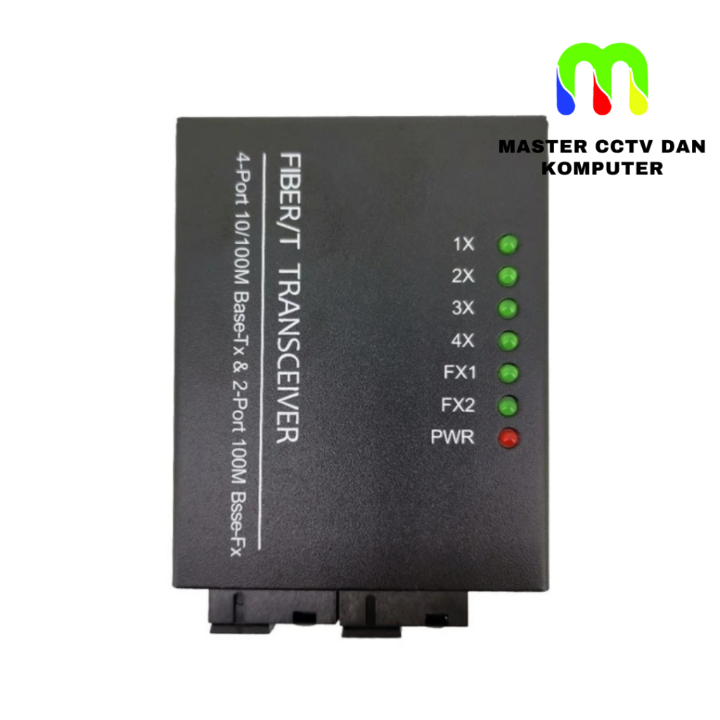 Eterlink Media Converter 2 Port FO 4 Port LAN
