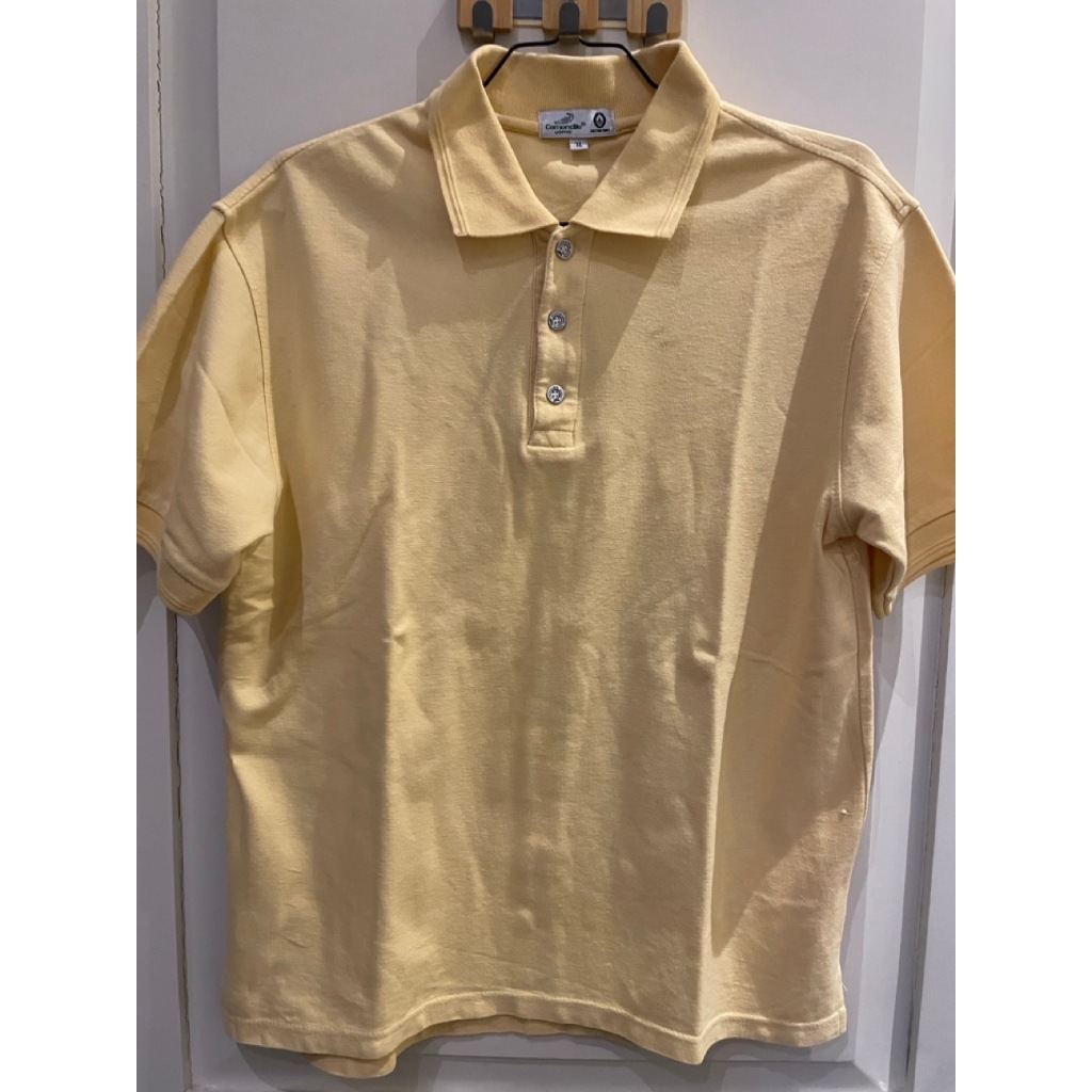 [USED] CROCODILE Men Polo Shirt Yellow Kaos Polo Pria Lengan Pendek | baju preloved bekas kaos polo 