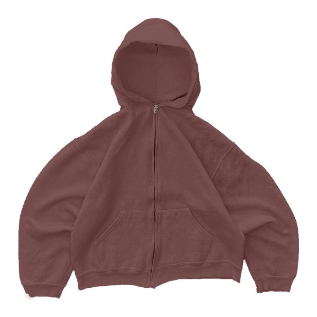 MIDDLEITS  - ZIPPER BOXY GSM 280 POLOS FLEECE COTTON VISCOUSE 280-300 GSM